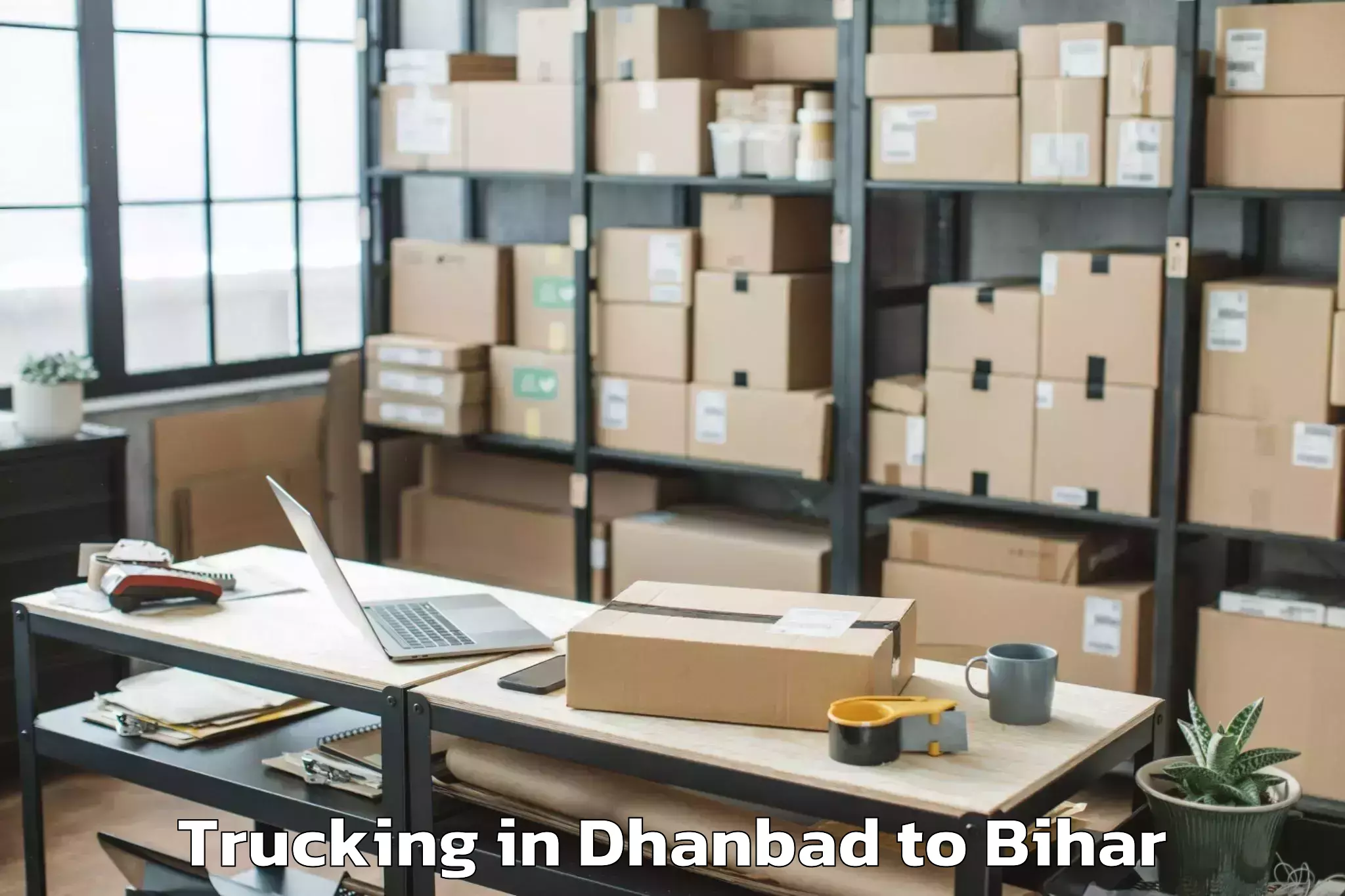 Dhanbad to Balmiki Nagar Trucking Booking